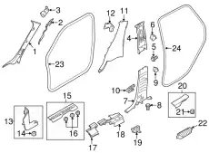 EINSTIEGSVERKLEIDUNG - T_R LR062542 LAND ROVER