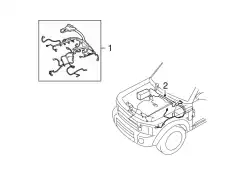KABELSTRANG - MOTORRAUM LR051922 LAND ROVER