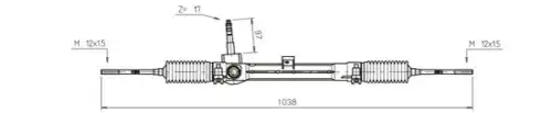 Рулевая рейка GENERAL RICAMBI FI4114