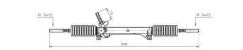 Рулевая рейка GENERAL RICAMBI PE4040