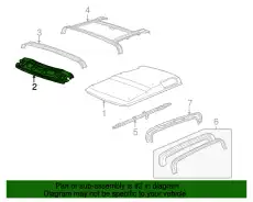 KOPFSCHIENE AKR700040 LAND ROVER