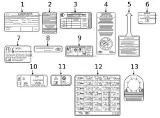 LABEL - AIR CONDITIONING LR091185 LAND ROVER