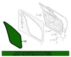 Уплотнитель двери MAZDA TK4868911D