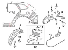 Подкрылок MAZDA TK48561H1A