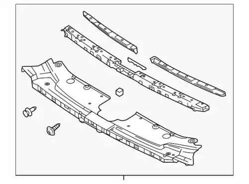  КРОНШТЕЙН КРЕПЛЕНИЯ РЕШЕТКИ РАДИАТОРА TK4850720E MAZDA