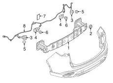 Усилитель бампера MAZDA TK4850260B