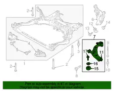  РЫЧАГ ЛЕВОЙ ПЕРЕДНЕЙ ПОДВЕСКИ TK4834300B MAZDA