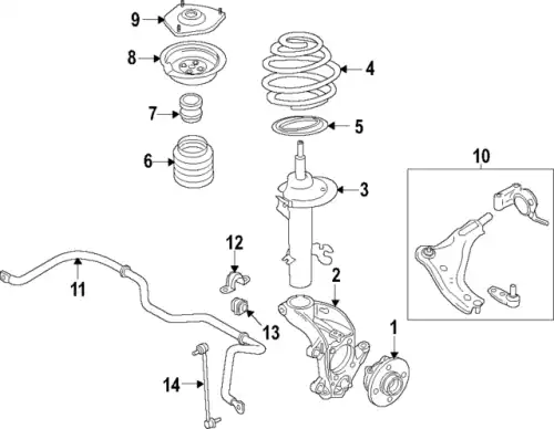 MACPHERSON FEDERBEIN LR092359 LAND ROVER