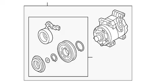 TK4861450 КОМПРЕССОР КОНДИЦИОНЕРА MAZDA