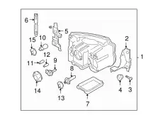 SCHEINWERFER XBC001122 LAND ROVER
