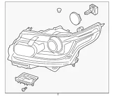 Фара LAND ROVER LR067206