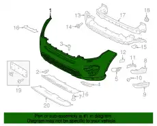 STOSSFAENGER VORN LR076962 LAND ROVER