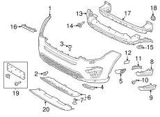 STOSSFAENGER VORN LR076962 LAND ROVER