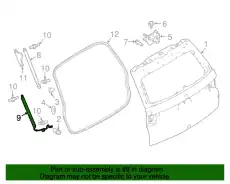 STREBE - HECKKLAPPE LR104905 LAND ROVER