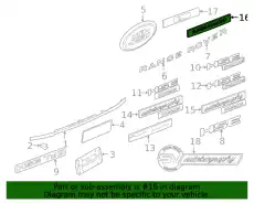 TYPENSCHILD - KUNSTSTOFF LR096105 LAND ROVER
