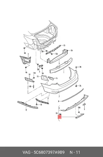 ABDECKUNG 5C6807397A9B9 VAG