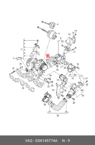 DICHTUNG 03N145774A VAG