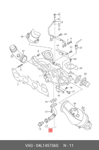 04L145736G OELLEITUNG VAG
