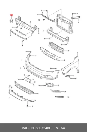 FUELLSTUEK 5C6807248G VAG