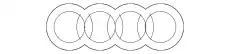 эмблема! хром\ Audi A4 16> 8W98537422ZZ VAG