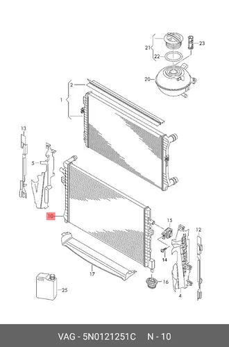 KUEHLER 5N0121251C VAG