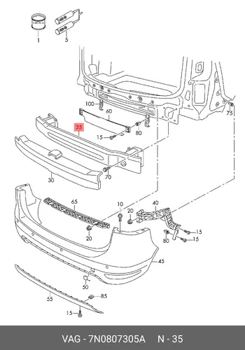 TRAEGER 7N0807305A VAG