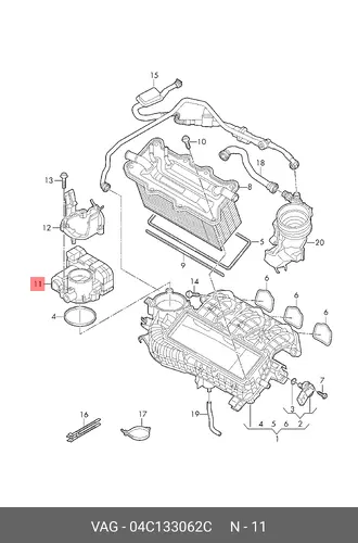 DROS.KLAPP 04C133062C VAG