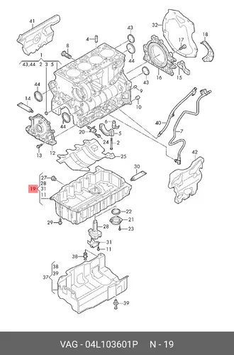 OELWANNE 04L103601P VAG