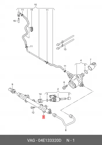 04E133320D Pacпpeдeлитeль VAG
