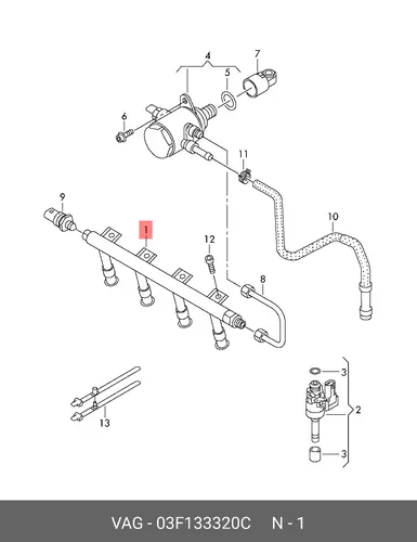03F133320C Автозапчасть/VERTEILER VAG