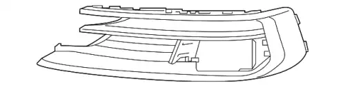 Решетка бампера VAG 4N08076803FZ