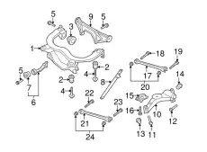 Pычаг подвески 1J0505223M VAG