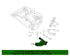 Pычаг подвески 8E0505312T VAG