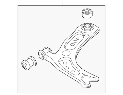 Pычаг подвески в сборе 81A407151C VAG