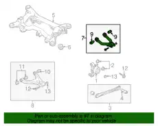 Pычаг подвески, поперечный 4B3505323 VAG