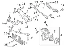 Рычаг подвески VAG 4M0505292F