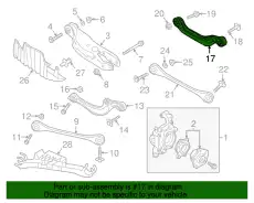 Pычаг подвески, поперечный 8W0505398C VAG