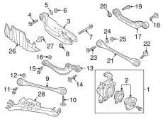 Pычаг подвески, поперечный 8W0505398C VAG