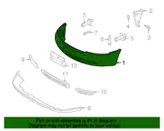 Бампер, грунтованная 8D0807103JGRU VAG