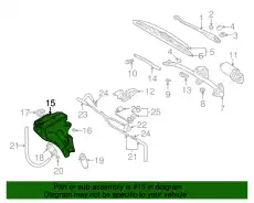 Бачок стеклоомывателя 8N0955453A VAG