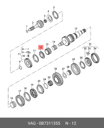 ВЕДУЩИЙ ДИСК (ОСНОВАНИЕ) 0B7311355 VAG