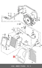 Воздуховод 4B0317025D VAG