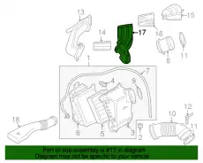 Всас. коллектор с изм. длиной 079133185AB VAG