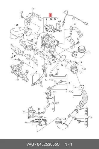 Коллектор выпускной VAG 04L253056Q