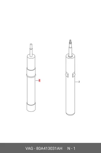 Газонаполненный амортизатор 80A413031AH VAG