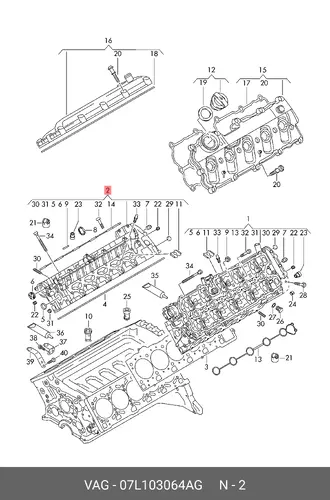 ГБЦ в сборе 07L103064AG VAG