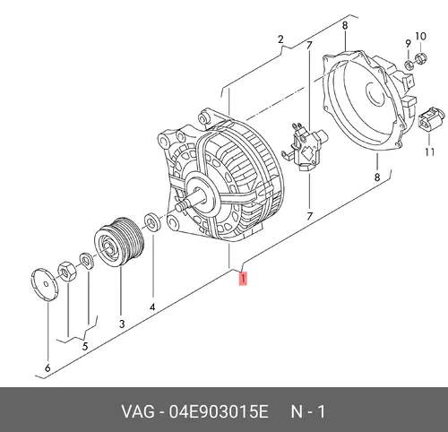 Генератор VAG 04E903015E