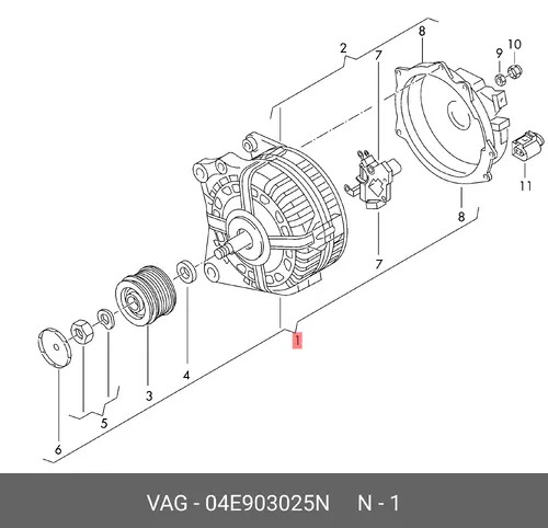 Генератор VAG 04E903025N
