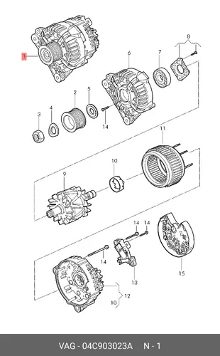 Генератор VAG 04C903023A