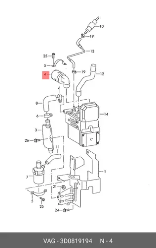 Глушитель 3D0819194 VAG